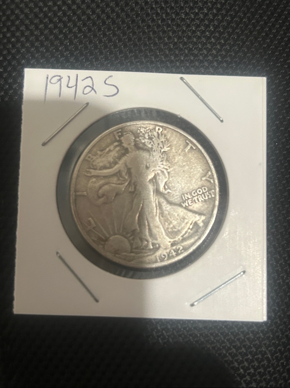 1942-S Walking Liberty Half Dollar Silver Coin - Silver - Picture 6 of 6
